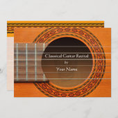 Guitare classique - Invitation (Devant / Derrière)