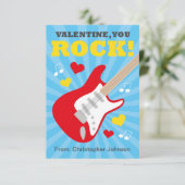 Guitare Classroom Valentine Cartes pour enfants (Debout devant)