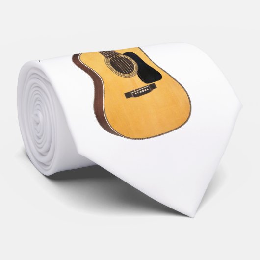 GUITARE - CRAVATE BLANCHE CRAVATE SUR (Roulé)