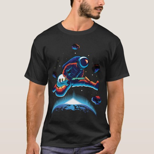 Guitare dans l'espace T-shirt (Devant)