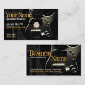 Guitare Dark Grunge avec Carte de visite de logo (Devant / Derrière)