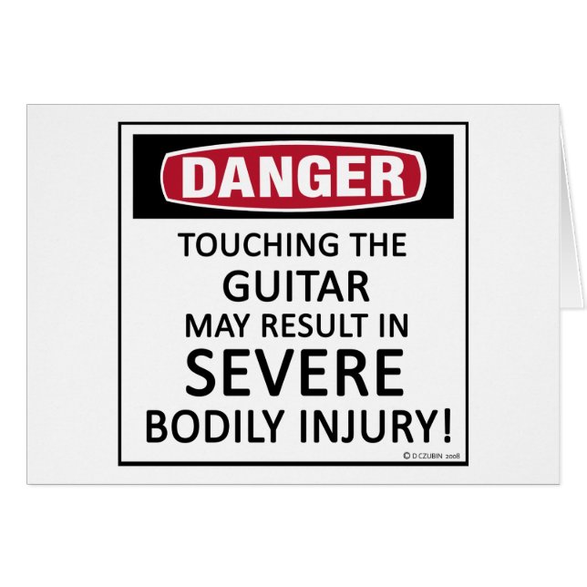 Guitare de danger (Devant horizontal)