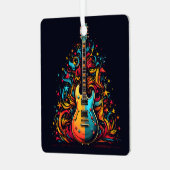 Guitare de Noël ornement métal arbre de Noël (Avant gauche)