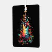 Guitare de Noël ornement métal arbre de Noël (Avant gauche)