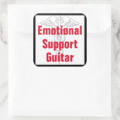 Guitare de support émotionnel - Sticker amusant (Sac)