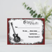 Guitare électrique Black Red Music RSVP (Debout devant)