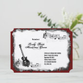 Guitare électrique Faire-part de mariage de musiqu (Debout devant)