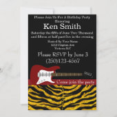 Guitare électrique Invitation Anniversaire #4 (Devant)