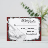 Guitare électrique Noir Rouge Blanc Musique RSVP (Debout devant)