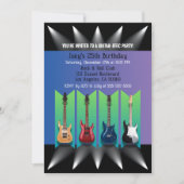 Guitare électrique Rock and Roll Invitations d'ann (Devant)
