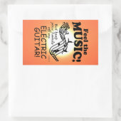 Guitare Électrique Sentez La Musique Sticker Recta (Sac)