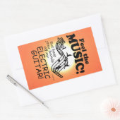 Guitare Électrique Sentez La Musique Sticker Recta (Enveloppe)