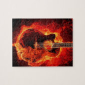 Guitare en feu legpuzzel (Horizontaal)