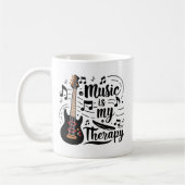 Guitare et notes de musique Harmonious Therapy Mug (Gauche)