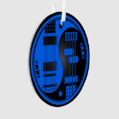 Guitare et Yin bas Yang bleu et noir (devant)