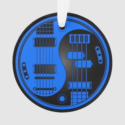 Guitare et Yin bas Yang bleu et noir (devant)