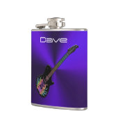 Guitare fraîche de roche sur le flacon pourpre de (Gauche)