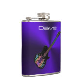 Guitare fraîche de roche sur le flacon pourpre de (Droite)