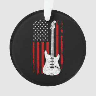 Guitare Lecteur de Musique Drapeau Américain US Gu