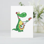 Guitare Lecture Dinosaures Invitations