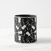 Guitare Lines Musique Notes Musique Mug (Centre)