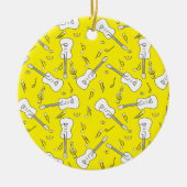 Guitare Lines Notes musicales Ornement céramique (Devant)