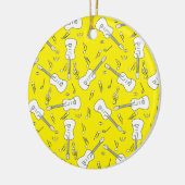 Guitare Lines Notes musicales Ornement céramique (Gauche)