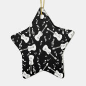 Guitare Lines Notes musicales Ornement céramique (Gauche)