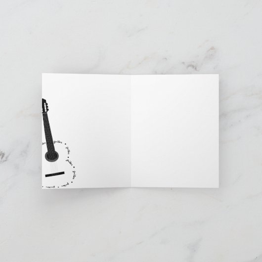 Guitare Merci note (Intérieur)