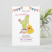 Guitare mexicaine Invitation de fête d'anniversair (Debout devant)