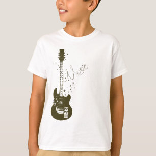 Guitare - Music Power Kids Ringer T-Shirt