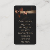 Guitare musicale de carte mémoire Memorial (Dos)