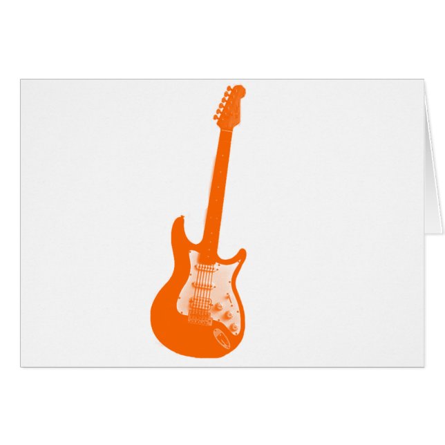 Guitare orange (Devant horizontal)