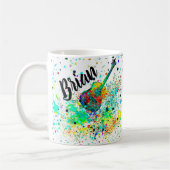 Guitare personnalisée et accords splatz café Mug (Gauche)