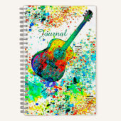 Guitare personnalisée et chords journal splatz (Recto)
