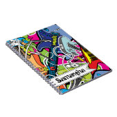 Guitare Rock Music Star Grunge Spiral Carnet (Côté Droit)