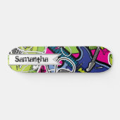 Guitare Rock Music Star Old School Skateboard (Horz)