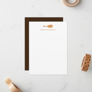 Guitare stationnaire - Cartes de notes de guitare