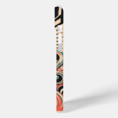 Guitare stylisée art déco Apple iPhone 15 Coque (Verso / Gauche)