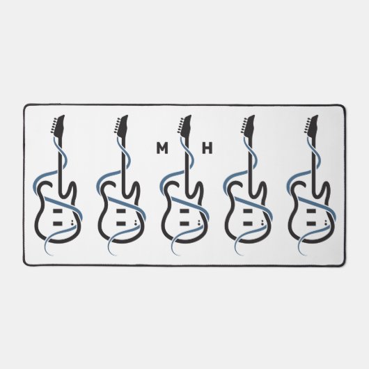 Guitare stylisée Monogramme personnalisée (Recto)