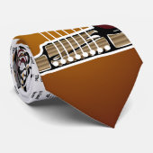 Guitare vintage - cravate (Roulé)