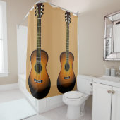 Guitares acoustiques Design rideau de douche (En situation)
