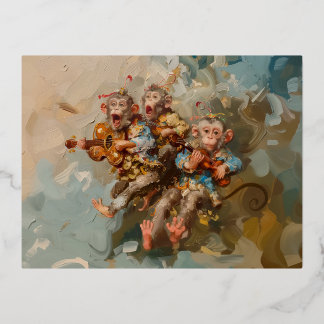 Guitares - Cartes postales en aluminium