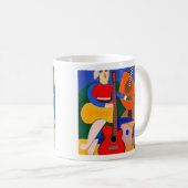 Guitares Cubistes & Guitaristes Mug (Devant droit)