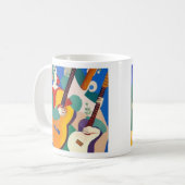 Guitares Cubistes & Guitaristes Mug (Devant gauche)
