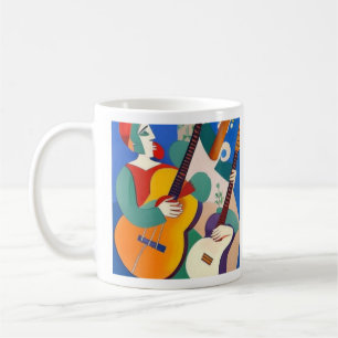 Guitares Cubistes & Guitaristes Mug