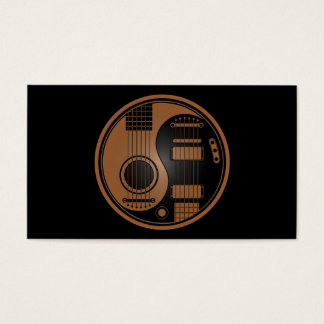 Guitares électriques Brown et noires Yin Yang