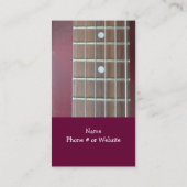 Guitares électriques Carte de visite de musique se (Dos)