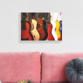 Guitares en toile enveloppée (Insitu(Salon))