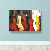 Guitares en toile enveloppée (Insitu (Plancher de Bois))